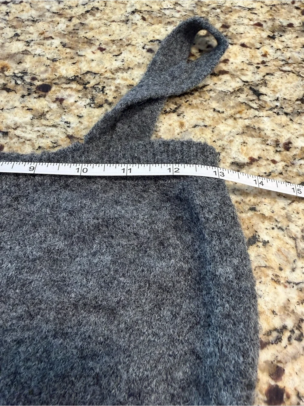 Zara charcoal gray cropped soft sweater tank SZ M